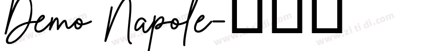 Demo Napole字体转换